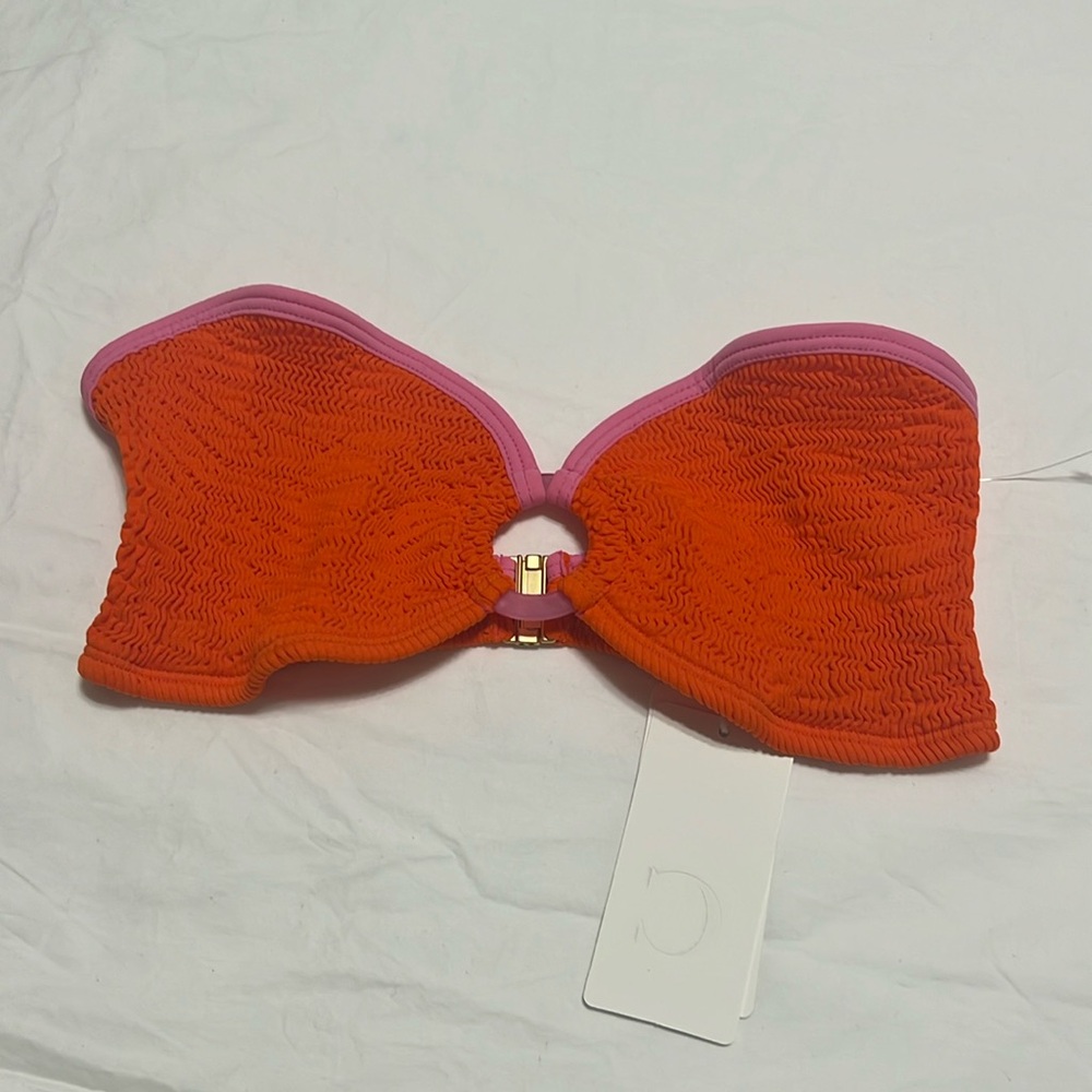 NEW Cleonie swim Bandeau bikini top one size